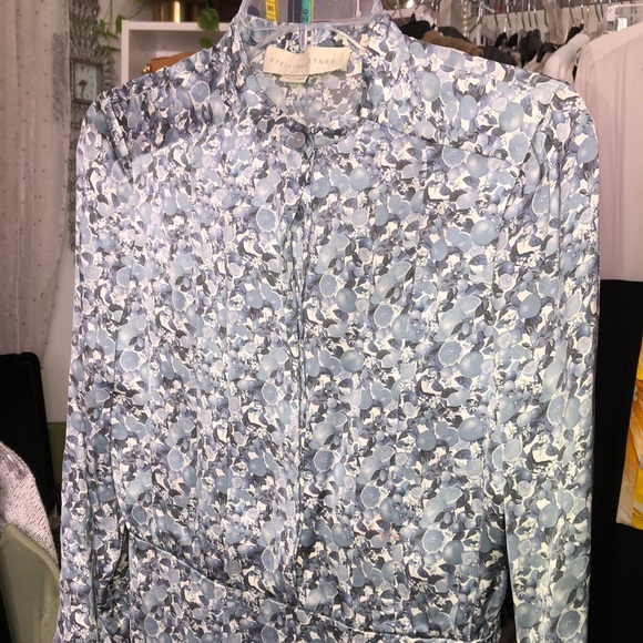 Stella McCartney Blue Print Silk Dress 38/XS-S - Picture 3 of 5